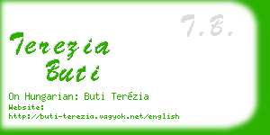 terezia buti business card